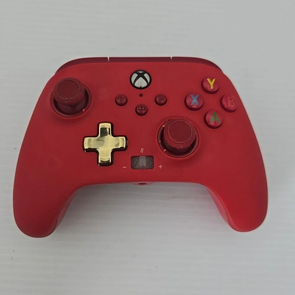 Power A Red Enhanced Wired Xbox One‎ Controller Works - Model 1518810-01